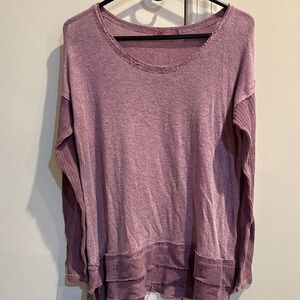 Purple Long Sleeve Knit Top.size small